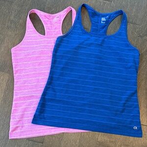 Gap Fit Tank Bundle, x1 Blue, x1 Pink, Size Large, P2P 18-22”, flawless